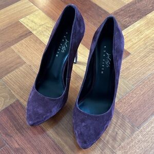 Purple Suede Pumps by 424 FIFTH